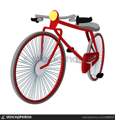 Hipster bike vintage cartoon icon isolated on white background. Hipster bike vintage cartoon icon
