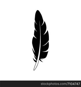 Hipster feather icon. Simple illustration of hipster feather vector icon for web design isolated on white background. Hipster feather icon, simple style
