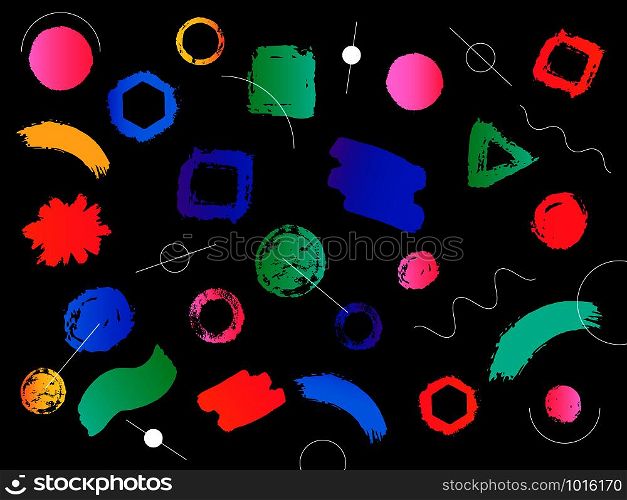 Hipster modern and colorful geometric background with gradient shape. Vector illustration