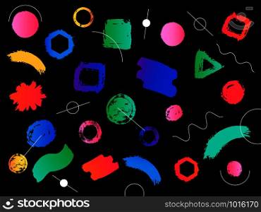 Hipster modern and colorful geometric background with gradient shape. Vector illustration