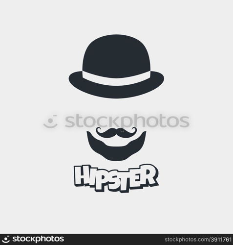 hipster retro geek theme vector art illustration. hipster retro geek