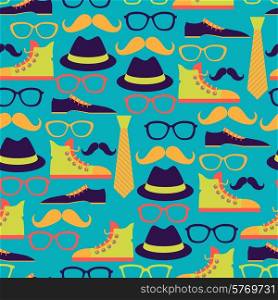 Hipster style abstract seamless pattern.