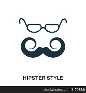 Hipster Style icon. Flat style icon design. UI. Illustration of hipster style icon. Pictogram isolated on white. Ready to use in web design, apps, software, print. Hipster Style icon. Flat style icon design. UI. Illustration of hipster style icon. Pictogram isolated on white. Ready to use in web design, apps, software, print.