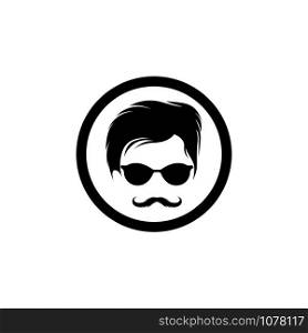 Hipster symbol logo design vector image