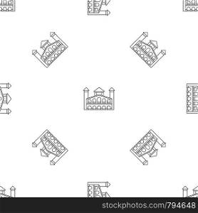 Historical building icon. Outline illustration of historical building vector icon for web design isolated on white background. Historical building icon, outline style