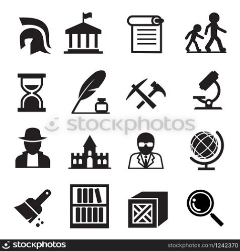 History & archaeology icons