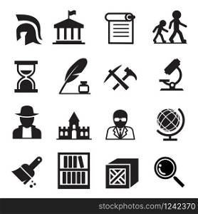 History & archaeology icons