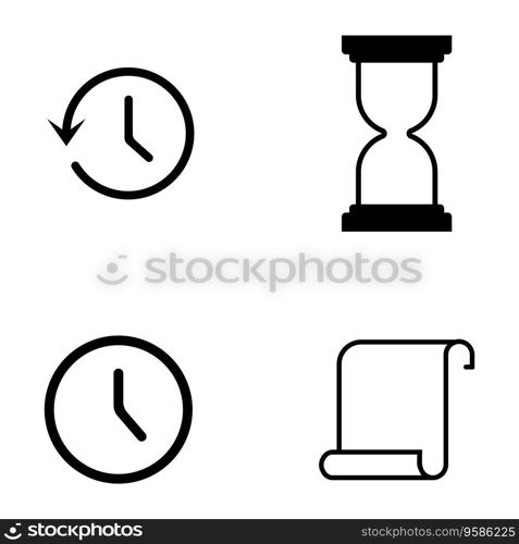 history icon vector template illustration logo design