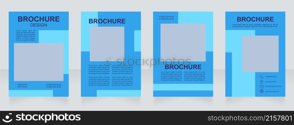 History of art online lecture promo blank brochure design. Template set with copy space for text. Premade corporate reports collection. Editable 4 paper pages. Myriad Pro, Arial fonts used. History of art online lecture promo blank brochure design