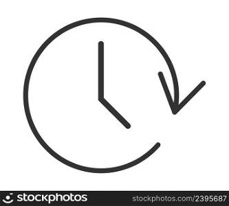 History past events icon. Time clock illustration symbol. Sign chorology vector.