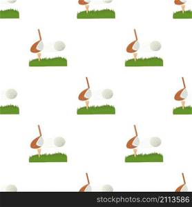 Hit golf ball pattern seamless background texture repeat wallpaper geometric vector. Hit golf ball pattern seamless vector