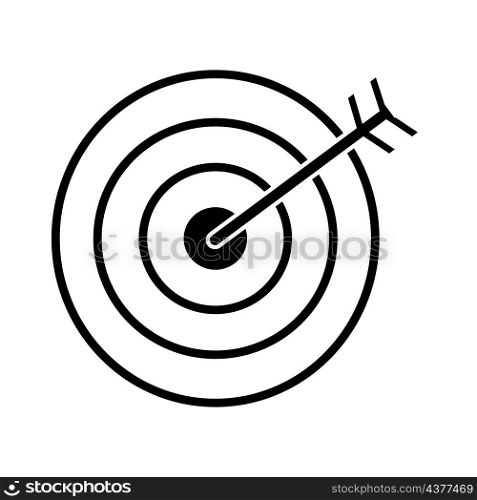Hitting the target icon. Business success. Dart arrow. Winner concept. Flat sign. Vector illustration. Stock image. EPS 10.. Hitting the target icon. Business success. Dart arrow. Winner concept. Flat sign. Vector illustration. Stock image.