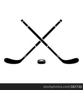 Hockey icon. Simple illustration of hockey vector icon for web. Hockey icon, simple style