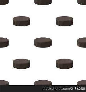 Hockey puck pattern seamless background texture repeat wallpaper geometric vector. Hockey puck pattern seamless vector