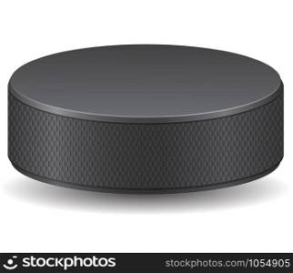 hockey puck vector illustration isolated on white background