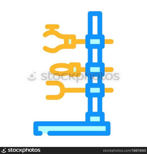 holder laboratory tool color icon vector. holder laboratory tool sign. isolated symbol illustration. holder laboratory tool color icon vector illustration