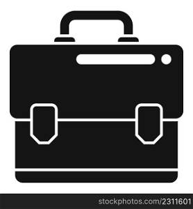 Holding briefcase icon simple vector. Work bag. Business handbag. Holding briefcase icon simple vector. Work bag