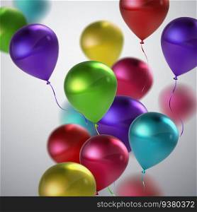 Holiday abstract background with balloons