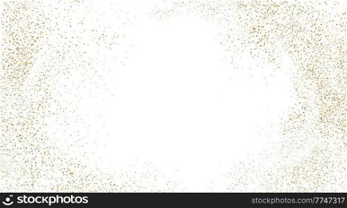 Holiday Abstract shiny gold glitter effect and bokeh on white background. For website, greeting, discount voucher, invitation and poster design. Holiday Abstract shiny color gold bokeh and glitter