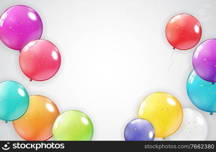 Holiday Background with Balloons. Can be used for advertisment, promotion and birthday card or invitation. Vector Illustration EPS10. Holiday Background with Balloons. Can be used for advertisment, promotion and birthday card or invitation. Vector Illustration