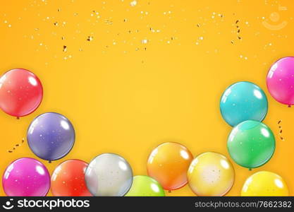 Holiday Background with Balloons. Can be used for advertisment, promotion and birthday card or invitation. Vector Illustration EPS10. Holiday Background with Balloons. Can be used for advertisment, promotion and birthday card or invitation. Vector Illustration