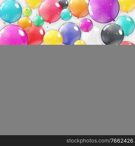 Holiday Background with Balloons. Can be used for advertisment, promotion and birthday card or invitation. Vector Illustration EPS10. Holiday Background with Balloons. Can be used for advertisment, promotion and birthday card or invitation. Vector Illustration