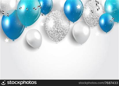Holiday Background with Balloons. Vector Illustration EPS10. Holiday Background with Balloons. Vector Illustration. EPS10