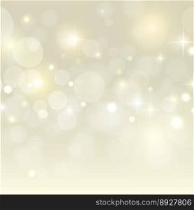 Holiday background with golden bokeh vector image