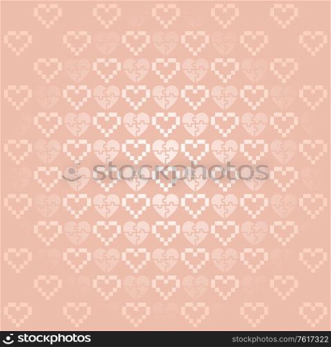 Holiday Background with hearts, simple vector for your design. Holiday Background with pink hearts