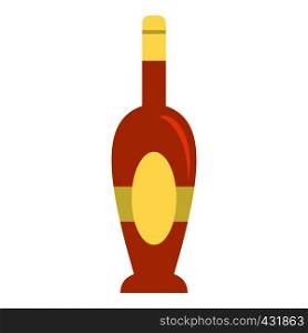 Holiday bottle icon flat isolated on white background vector illustration. Holiday bottle icon isolated