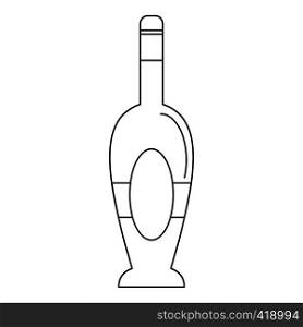 Holiday bottle icon. Outline illustration of holiday bottle vector icon for web. Holiday bottle icon, outline style