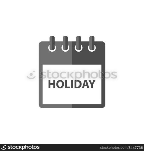 Holiday calendar icon vector design