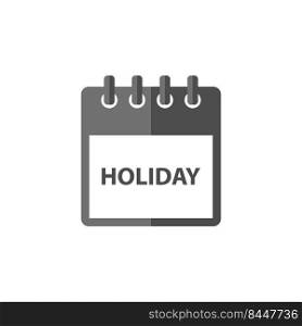 Holiday calendar icon vector design