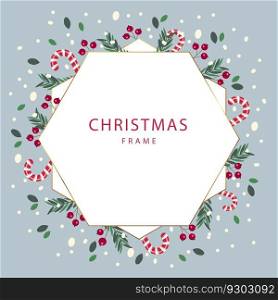 Holiday Christmas card. Christmas template for banner, ticket, leaflet, card, invitation, poster and so on
