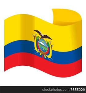 Holiday ecuador icon cartoon vector. Travel culture. National freedom. Holiday ecuador icon cartoon vector. Travel culture