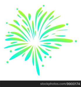 Holiday firework icon. Cartoon of holiday firework vector icon for web design isolated on white background. Holiday firework icon, cartoon style