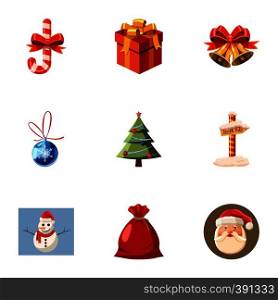 Holiday icons set. Cartoon illustration of 9 holiday vector icons for web. Holiday icons set, cartoon style
