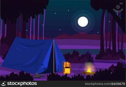 Holiday Night C&Tent Outdoor Adventure Nature Landscape