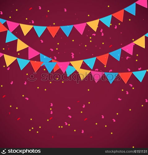 Holiday. Party Flag Background Vector Illustration. EPS10. Party Flag Background Vector Illustration