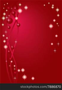 Holiday Red decorative background with stars vector illustration EPS-8
