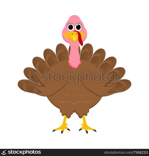 Holiday turkey on Thanksgiving Day vector illustration. Holiday turkey on Thanksgiving Day