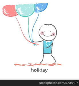 holiday with balloons