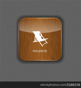 Holidays application icons vector
