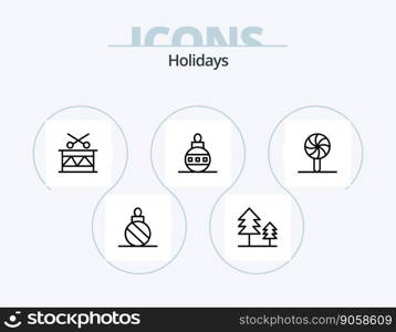 Holidays Line Icon Pack 5 Icon Design. vacation. holiday. festival. gondola. sign