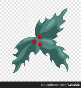 Holly berry Christmas symbol icon in cartoon style isolated on background for any web design. Holly berry Christmas symbol icon, cartoon style