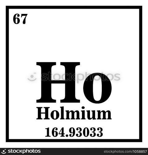 Holmium Periodic Table of the Elements Vector illustration eps 10.. Holmium Periodic Table of the Elements Vector illustration eps 10