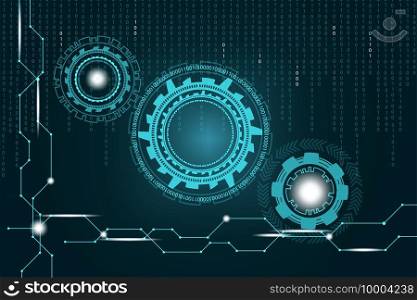 hologram background gears. Digital technology. Vector illustration. EPS 10.. hologram background gears. Digital technology. Vector illustration.