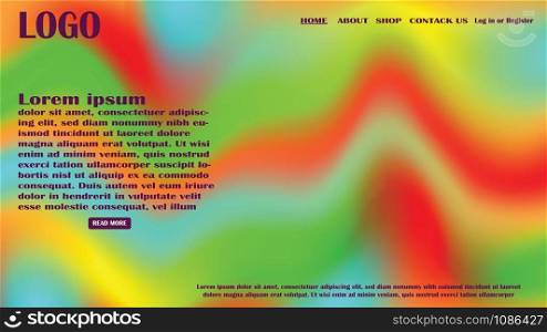 Holographic background images can be used to create a website or other work.