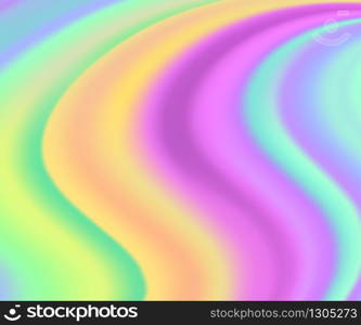 Holographic background. Iridescent unicorn with fairy sparkles, stars and blur fantasy rainbow gradient princess vector magical backdrop. Holographic background. Iridescent unicorn with fairy sparkles, stars and blur fantasy gradient princess vector backdrop