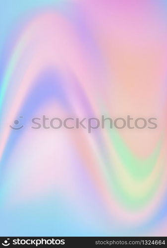 Holographic creative foil backdrop. Abstract wallpaper background. Hologram texture. Premium quality. Modern vector design.